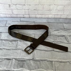 Garuglieri brown leather belt size medium